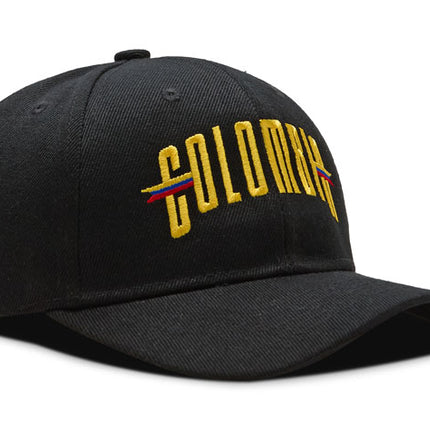 Gorra DJ caps Souvenir Colombia banderas negra