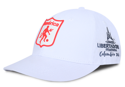 Gorra América de Cali Oficial OC Caps Conmebol libertadores femenina Blanca