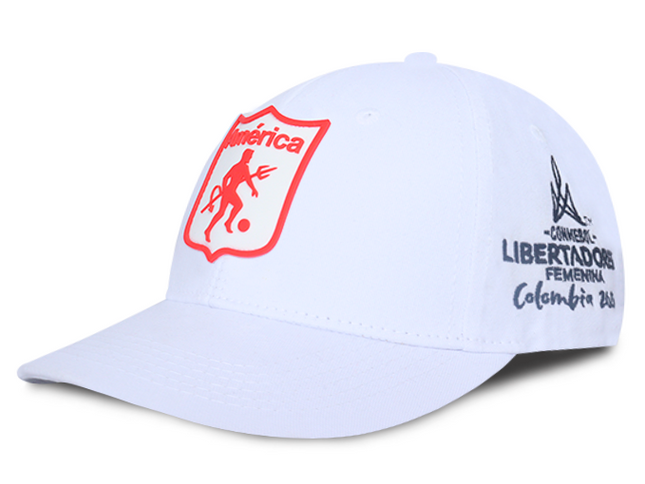 Gorra América de Cali Oficial OC Caps Conmebol libertadores femenina Blanca
