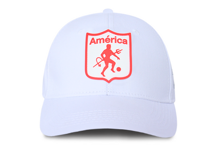 Gorra América de Cali Oficial OC Caps Conmebol libertadores femenina Blanca
