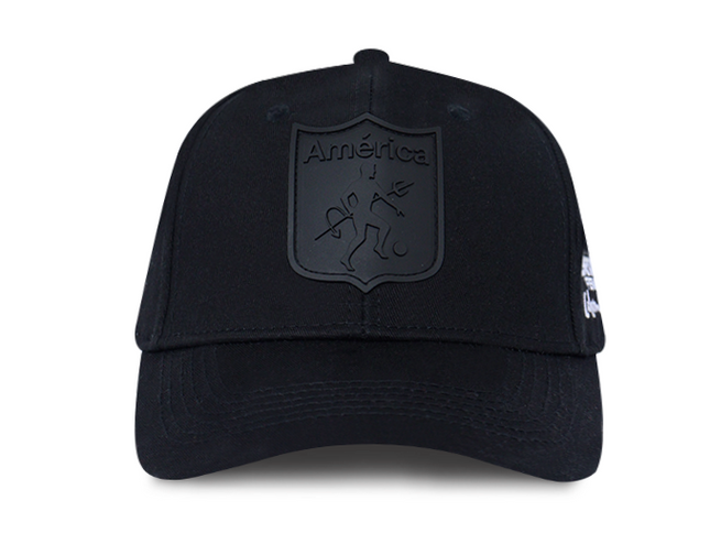 Gorra América de Cali Oficial OC Caps Conmebol libertadores femenina Negra tono a tono