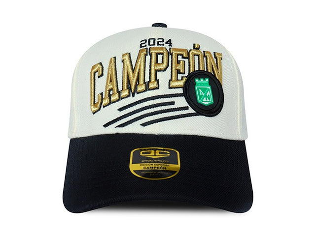 Gorra Atlético Nacional Conmemorativa Campeón 2024 Edición limitada Otocaps