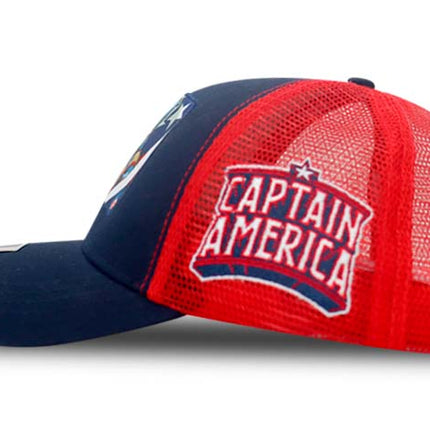 Gorra Marvel Capitan América Original Malla Azul/Rojo Oc Caps