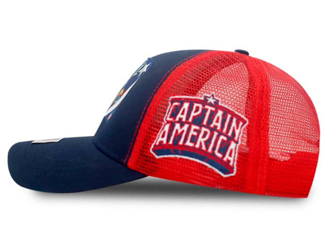 Gorra Marvel Capitan América Original Malla Azul/Rojo Oc Caps