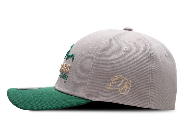 Gorra de moda DJ Caps The great outdoors are calling gris/verde