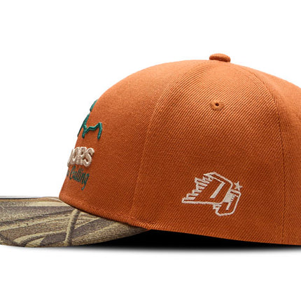 Gorra de moda DJ Caps The great outdoors are calling naranja