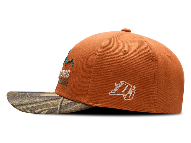 Gorra de moda DJ Caps The great outdoors are calling naranja