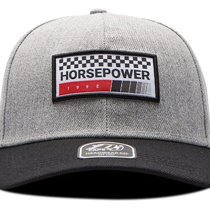 Gorra de moda DJ Caps Horsepower gris/negro