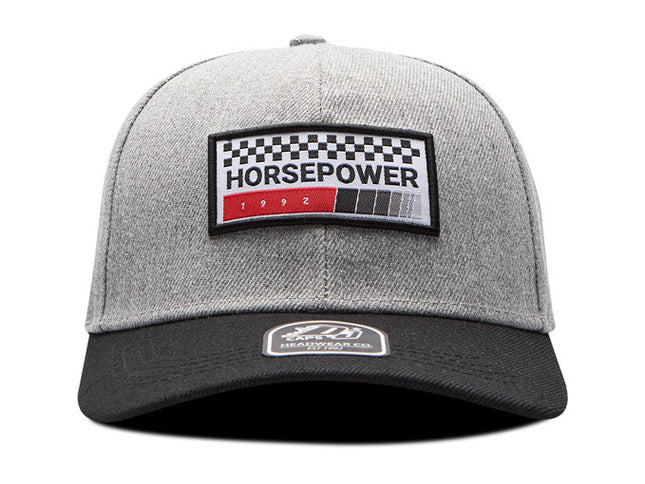 Gorra de moda DJ Caps Horsepower gris/negro