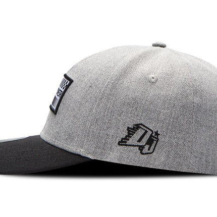 Gorra de moda DJ Caps Horsepower gris/negro