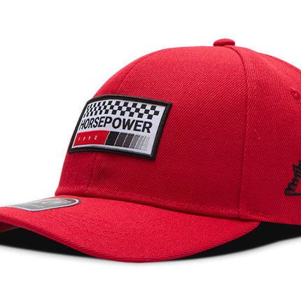 Gorra de moda DJ Caps Horsepower rojo