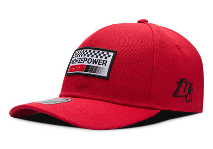 Gorra de moda DJ Caps Horsepower rojo