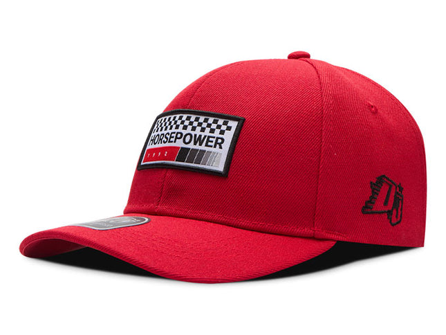 Gorra de moda DJ Caps Horsepower rojo
