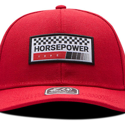 Gorra de moda DJ Caps Horsepower rojo