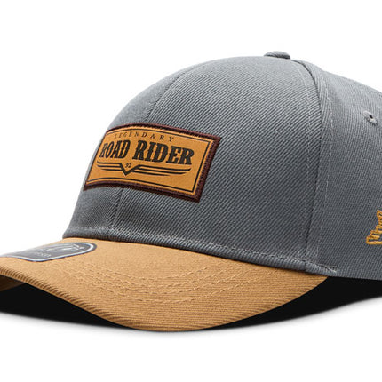 Gorra de moda DJ Caps Legendary Road Rider gris