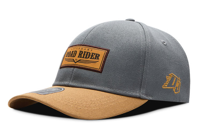 Gorra de moda DJ Caps Legendary Road Rider gris