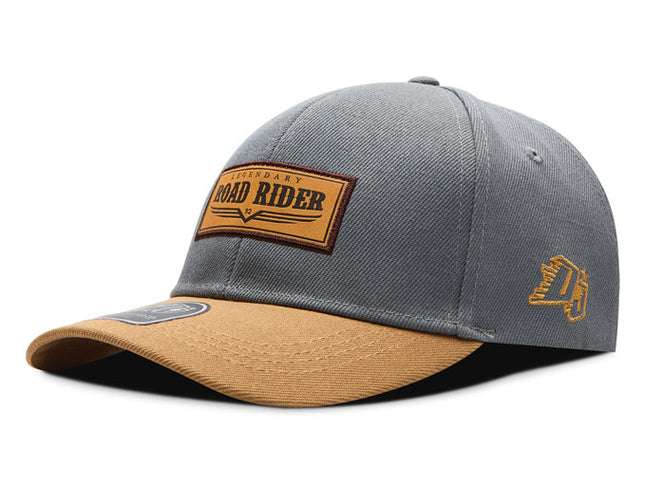 Gorra de moda DJ Caps Legendary Road Rider gris