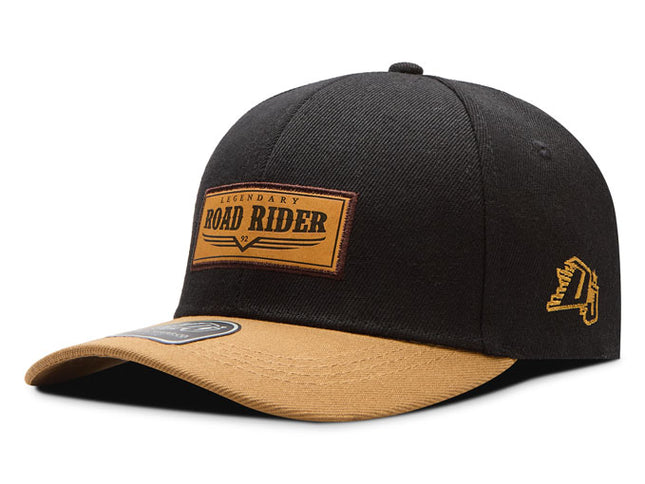 Gorra de moda DJ Caps Legendary Road Rider negro/kaki