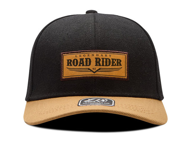 Gorra de moda DJ Caps Legendary Road Rider negro/kaki