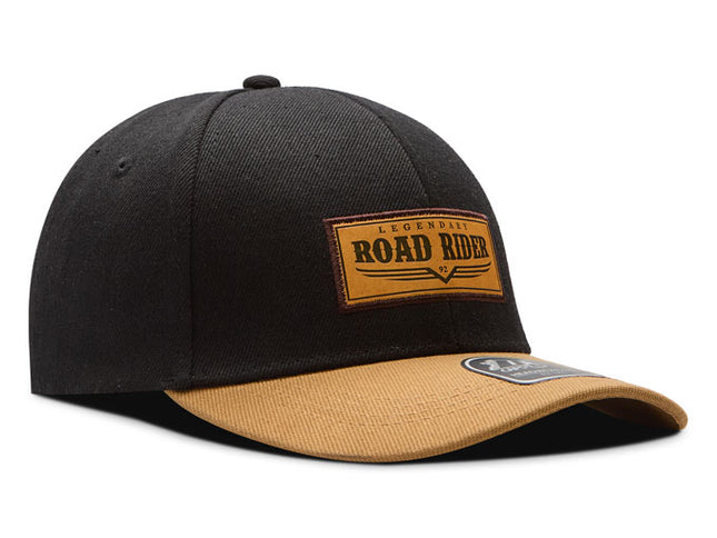 Gorra de moda DJ Caps Legendary Road Rider negro/kaki
