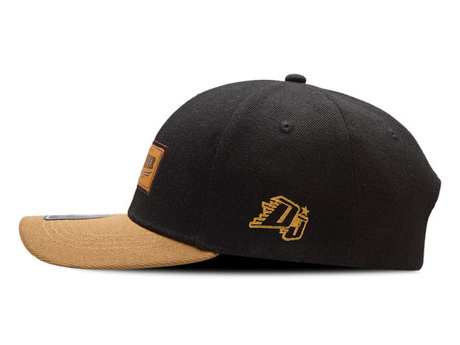 Gorra de moda DJ Caps Legendary Road Rider negro/kaki