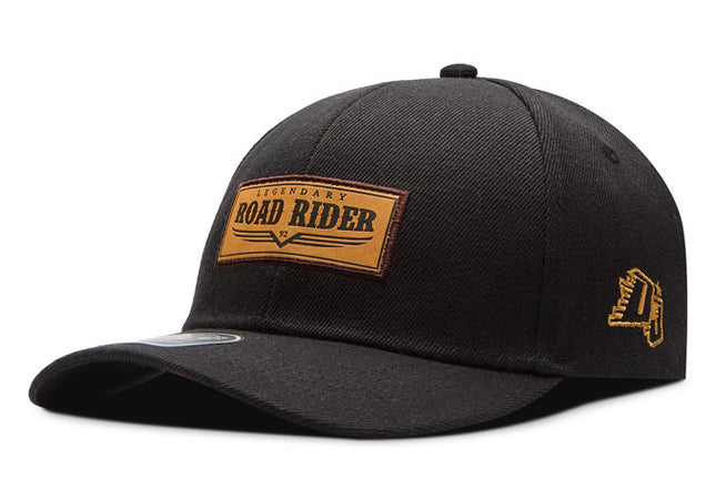 Gorra de moda DJ Caps Legendary Road Rider negro