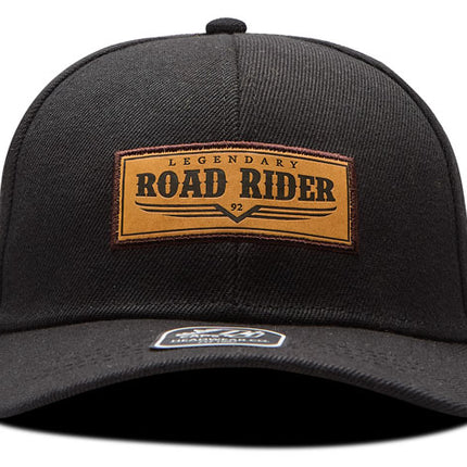 Gorra de moda DJ Caps Legendary Road Rider negro