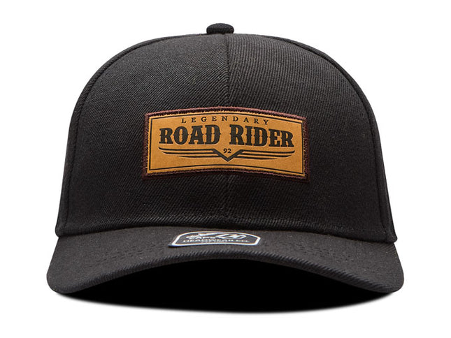 Gorra de moda DJ Caps Legendary Road Rider negro