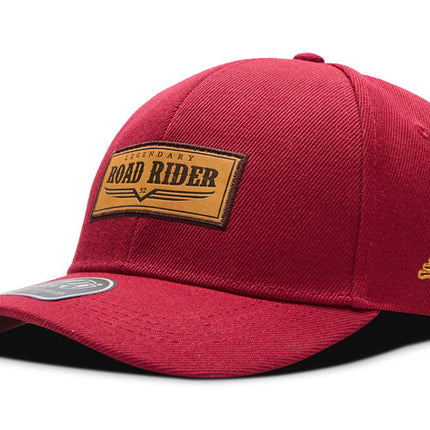 Gorra de moda DJ Caps Legendary Road Rider rojo
