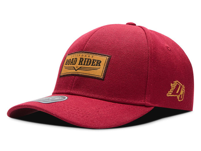 Gorra de moda DJ Caps Legendary Road Rider rojo
