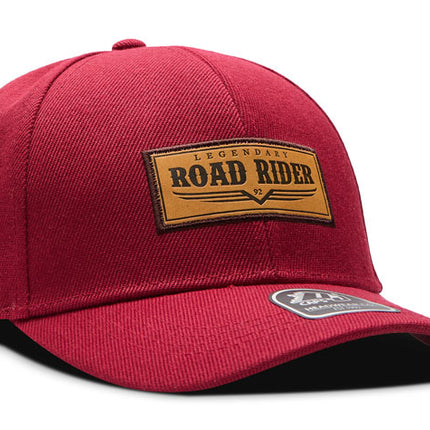 Gorra de moda DJ Caps Legendary Road Rider rojo