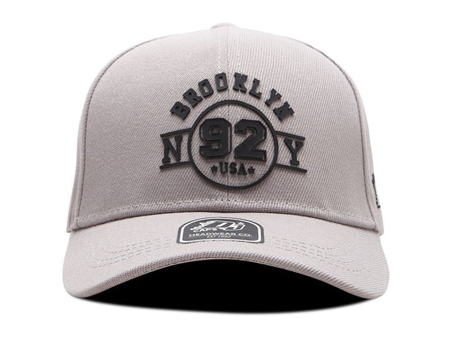 Gorra de moda DJ Caps Brooklyn Ny 92 gris