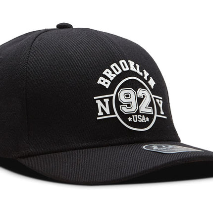 Gorra de moda DJ Caps Brooklyn Ny 92 negro