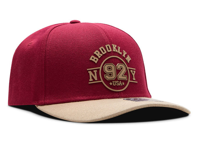Gorra de moda DJ Caps Brooklyn Ny 92 vinotinto