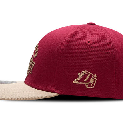 Gorra de moda DJ Caps Brooklyn Ny 92 vinotinto