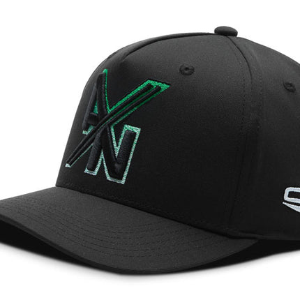 Gorra Atlético Nacional Oficial Negra A/N  degrade de color