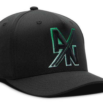 Gorra Atlético Nacional Oficial Negra A/N  degrade de color