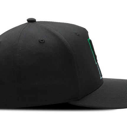 Gorra Atlético Nacional Oficial Negra A/N  degrade de color