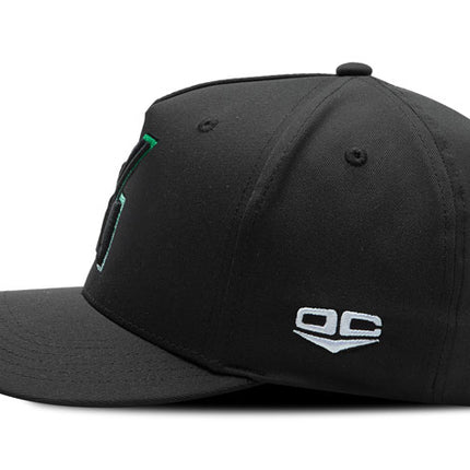 Gorra Atlético Nacional Oficial Negra A/N  degrade de color