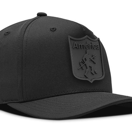 Gorra América de Cali Oficial Negra tono a tono