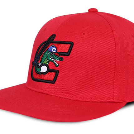 Gorra Caimanes de Barranquilla Oficial Fanaticos Roja Plana