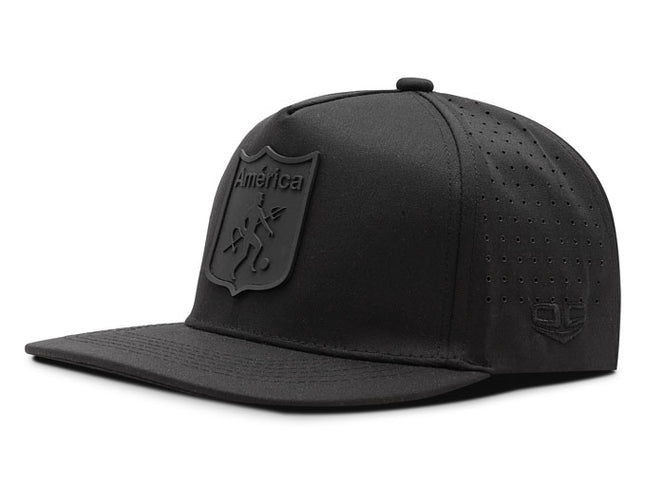 Gorra América de Cali Oficial OC Caps Deportiva negra tono a tono