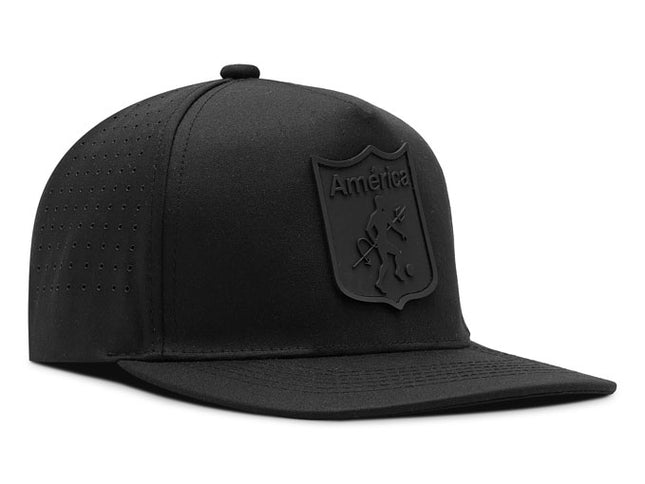 Gorra América de Cali Oficial OC Caps Deportiva negra tono a tono