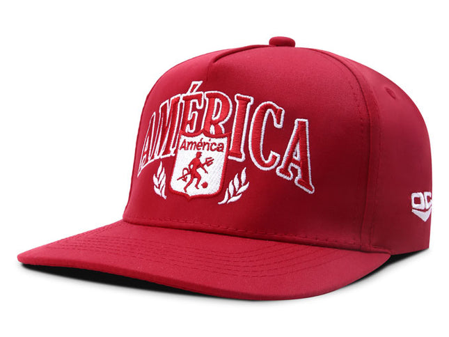 Gorra América de Cali Oficial OC Caps Deportiva Laureles roja