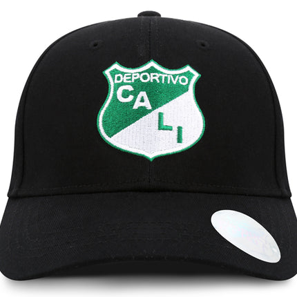 Deportivo Cali Gorra Oficial Negra Cerrada Oc Caps
