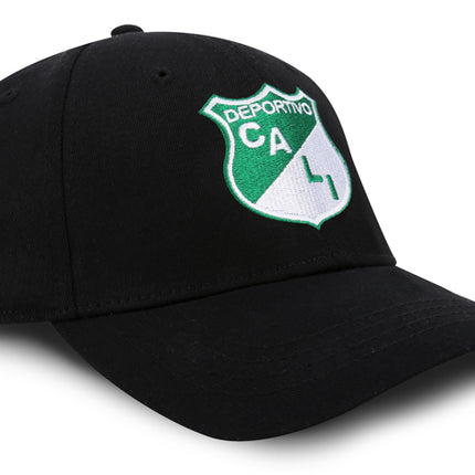 Deportivo Cali Gorra Oficial Negra Cerrada Oc Caps