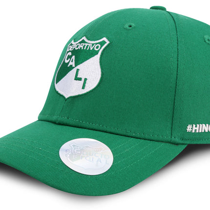 Deportivo Cali Gorra Oficial Verde Cerrada Oc Caps