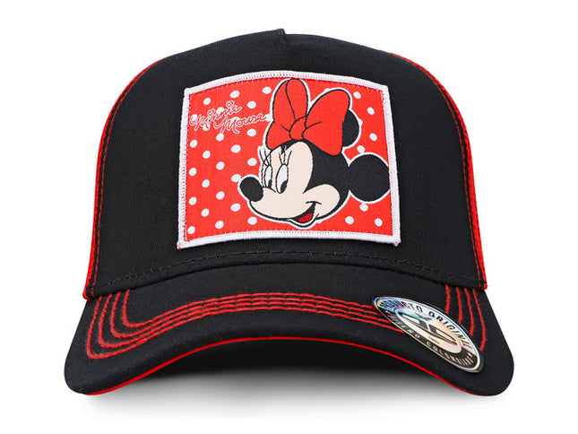 GORRA MINNIE MOUSE DISNEY ORIGINAL MALLA NEGRO/ROJO OC CAPS