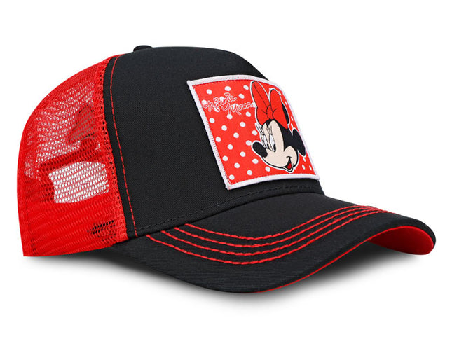 GORRA MINNIE MOUSE DISNEY ORIGINAL MALLA NEGRO/ROJO OC CAPS