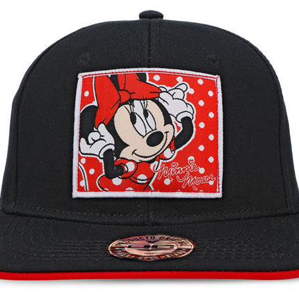 Gorra Minnie Mouse Disney Original Plana Negro/Rojo Oc Caps